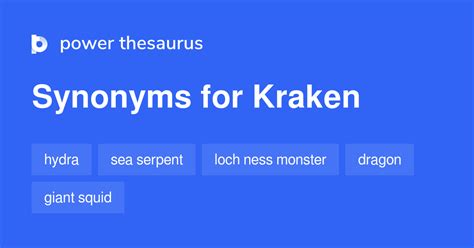 kraken synonym.